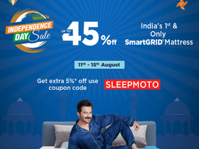 The Sleep Company Independence Day Sale: Get Up to 45% OFF + Extra 5% OFF on Sitewide